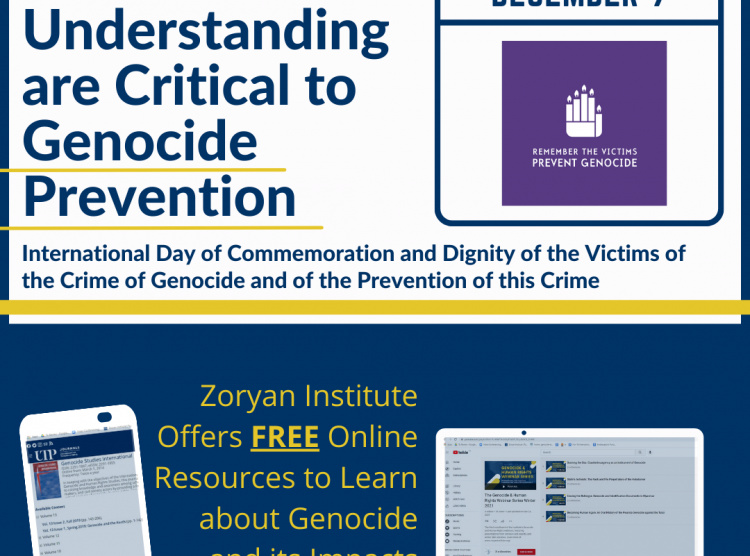 Zoryan Institute Offers Free Online Resources to Learn About Genocide on the Day for Genocide Commemoration