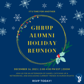 GHRUP Alumni Holiday Reunion
