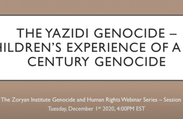 The Yazidi Genocide with Caroline Schneider (Genocide and Human Rights Webinar Series, Fall 2020)