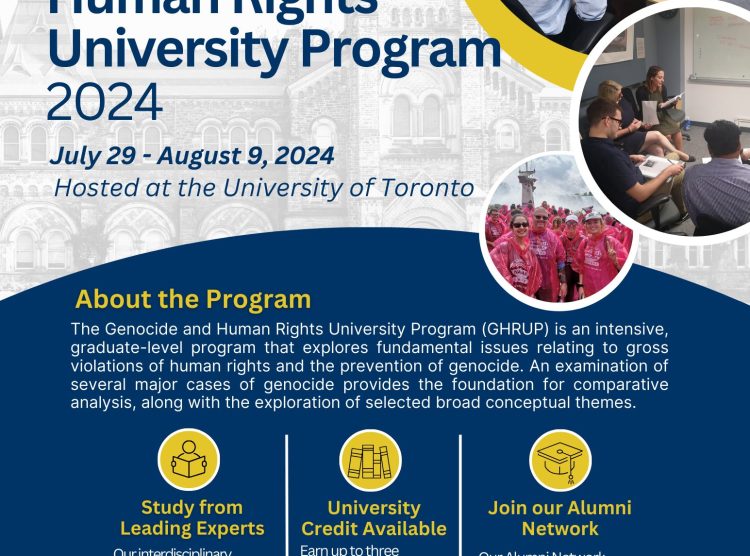 Registration for the 2024 Genocide and Human Rights University Program Opening Soon!
