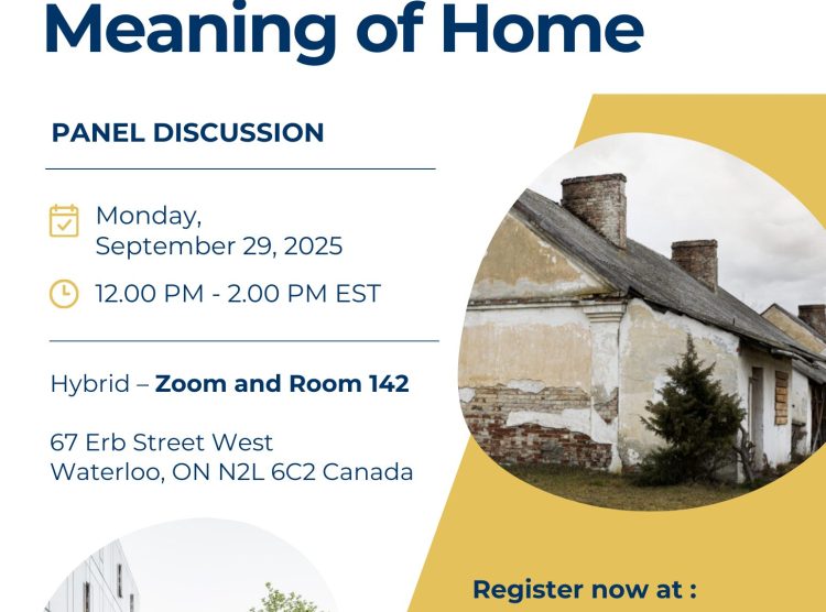 Domicide and the Meaning of Home: The Zoryan Institute and the Balsillie School of International Affairs Announce Joint Panel Discussion