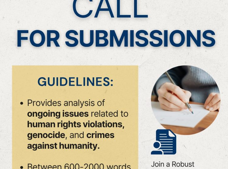 Call for Submissions: Scholar’s Corner Invites Papers on Genocide, Human Rights, Crimes Against Humanity, and Related Mass Atrocities
