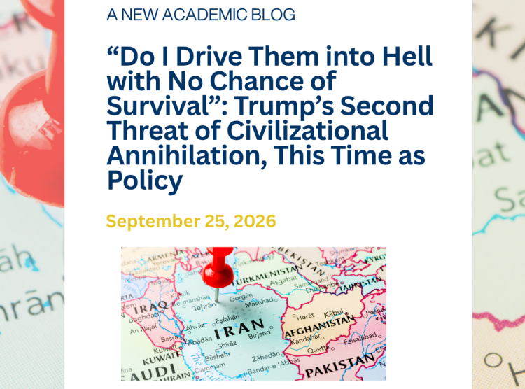 Zoryan Institute Publishes New Scholar’s Corner Commentary by Harvard University Human Rights Director on the Implications of Trump’s Latest UN Address on Iran